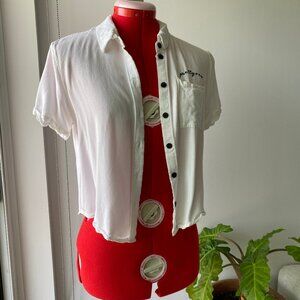 Button-Up with "Pretty Mess" Embroidery